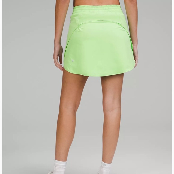 NWT Lululemon HotTy  Hot HR Green Skirt long size 2 Design for running. - Picture 2 of 8